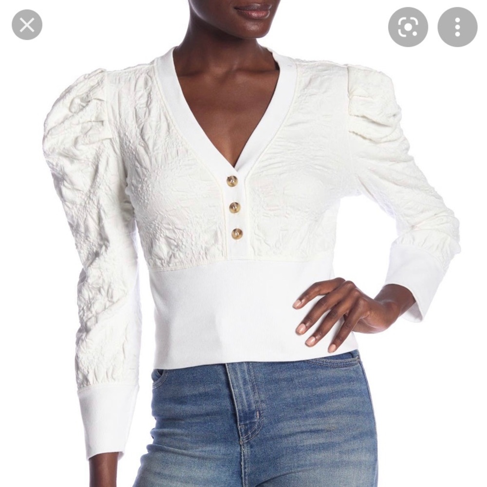 Free People Gemma Puff Sleeve Top